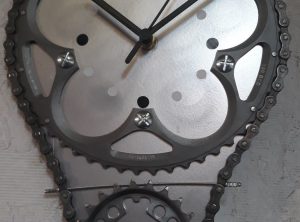 Recycled Bicycle Parts Hand Made Clock