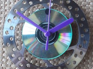 Recycled Bicycle Parts Hand Made Clock