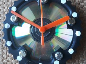 Recycled Bicycle Parts Hand Made Clock