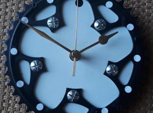 Recycled Bicycle Parts Hand Made Clock