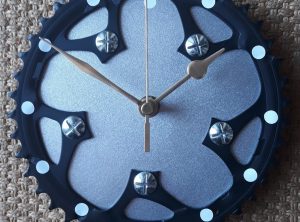 Recycled Bicycle Parts Hand Made Clock
