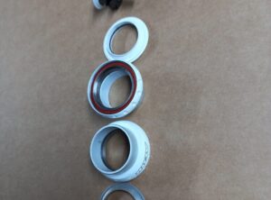 Acor White Alloy Threadless Headset